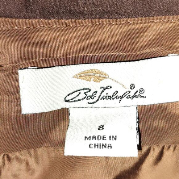 Vintage Bob Timberlake lined  brown wool skirt  Sz 8 - Picture 4 of 4